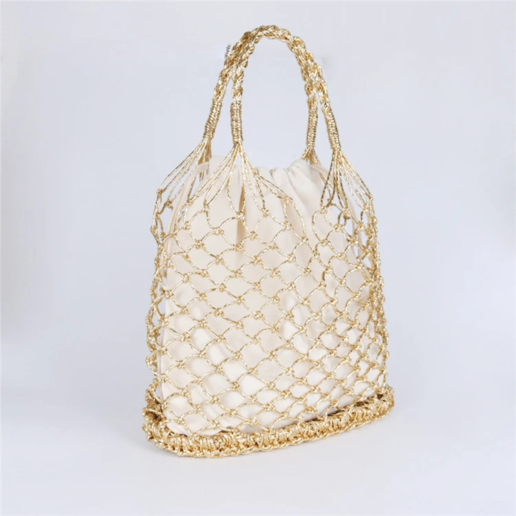 netted beach bag