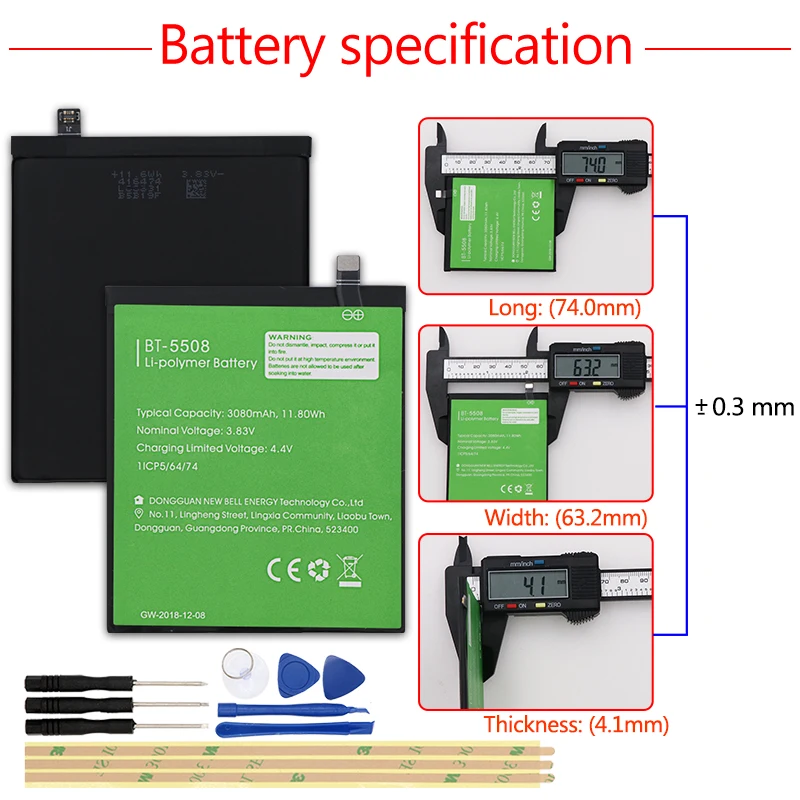 Для LEAGOO T8S 3080mAh аккумулятор большой емкости мобильный телефон запасная батарея BT
