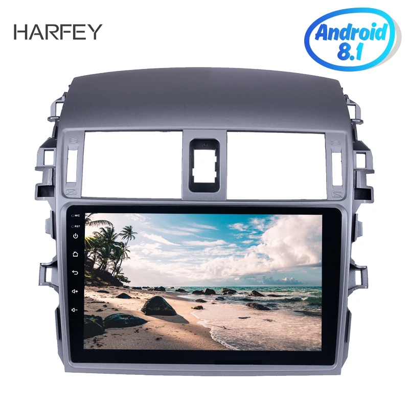 Автомагнитола Harfey 2din Android 9 1 дюймов Wi Fi Bluetooth 4 ядерный мультимедийный плеер для 2007
