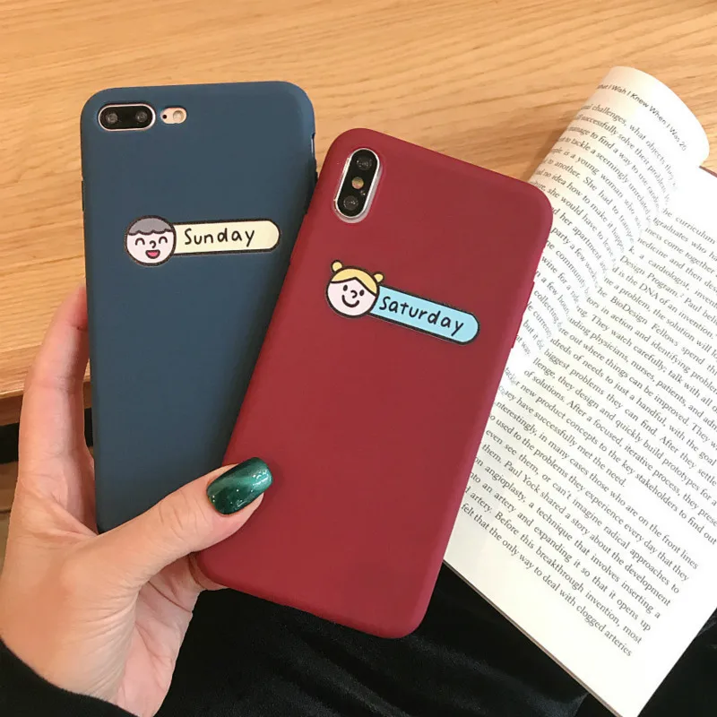 Простой чехол для телефона iphone 7 plus 8 сплошной цвет мягкий из ТПУ 6 s X XS MAX XR |