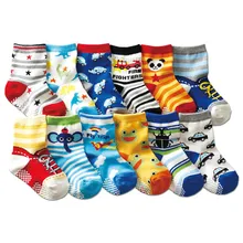 Tukla Babe/осенне-зимние хлопковые детские носки с героями мультфильмов для детей от 1 до 3 лет Модные Детские Носки с рисунком 12 пар в упаковке