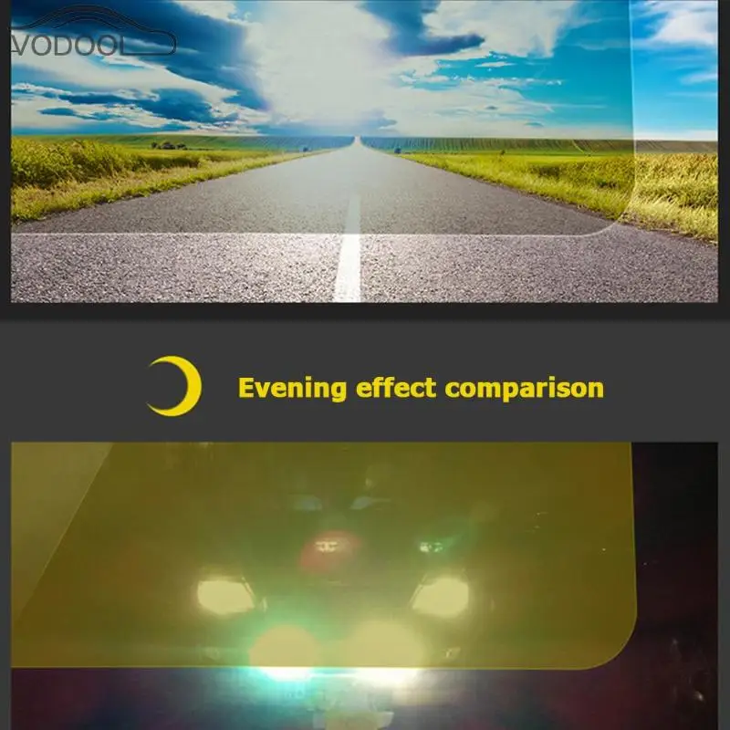 2 в 1 автомобиль козырек от солнца HD анти солнечного света ослепительно авто, день ночное видение вождения зеркало УФ раза флип подпушка Clear View