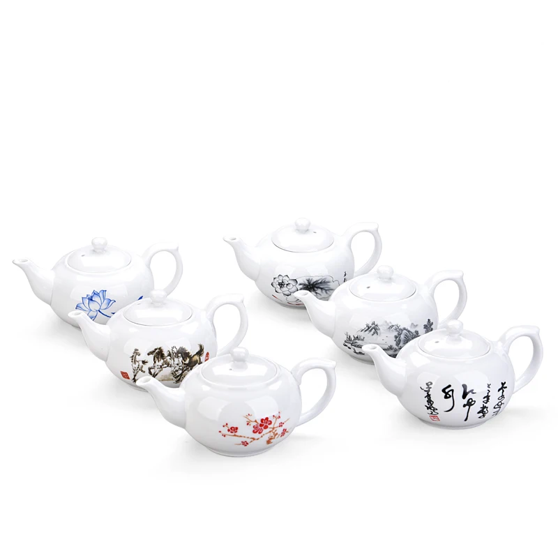 Чайный кунг-фу Онлайн цветок цвет дополнительно керамика чайный набор кунг-фу чай есть керамика чайник костяного фарфора небольшой чайник