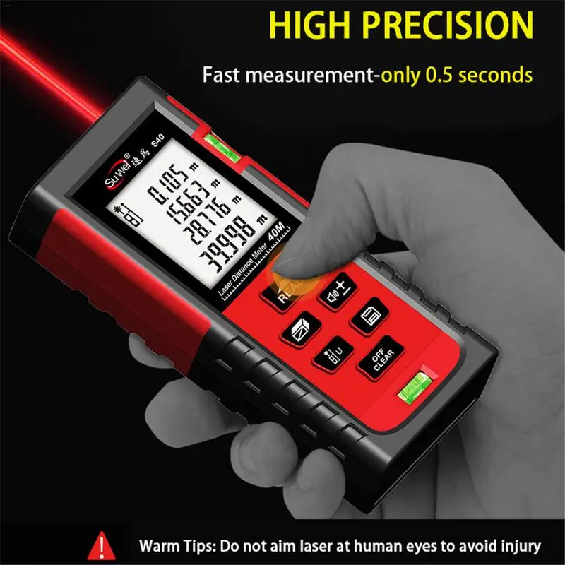 laser distance meter rangefinder trena laser tape range finder build measure device ruler test tool laser distance meter rangefinder trena laser tape range finder build measure device ruler test tool
