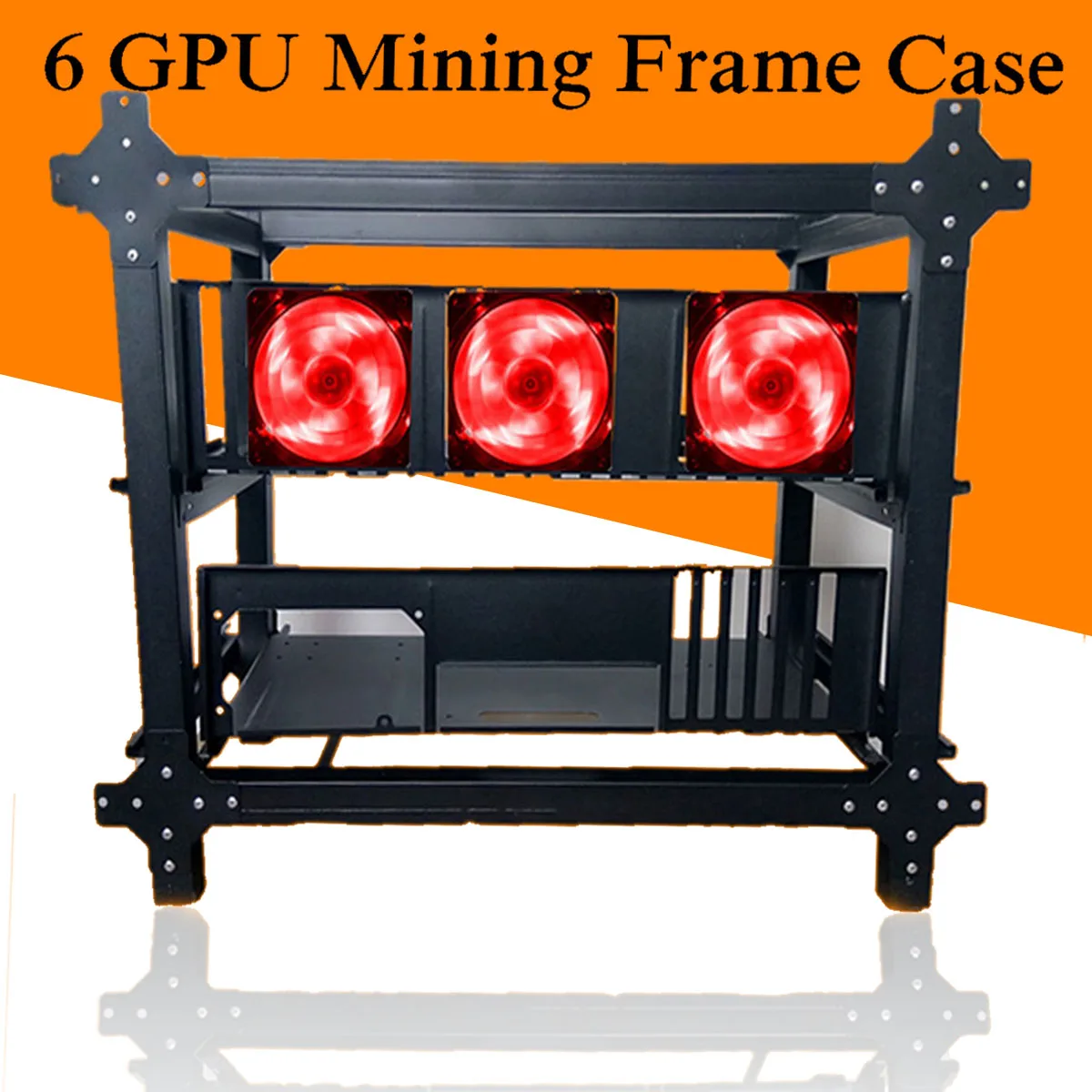 DIY Steel Mining Frame For 6 GPU Mining Crypto-currency Mining Rigs Drawer Card Video Case Crypto-currency Mining Frame Case DIY Steel Mining Frame For 6 GPU Mining Crypto-currency Mining Rigs Drawer Card Video Case Crypto-currency Mining Frame Case