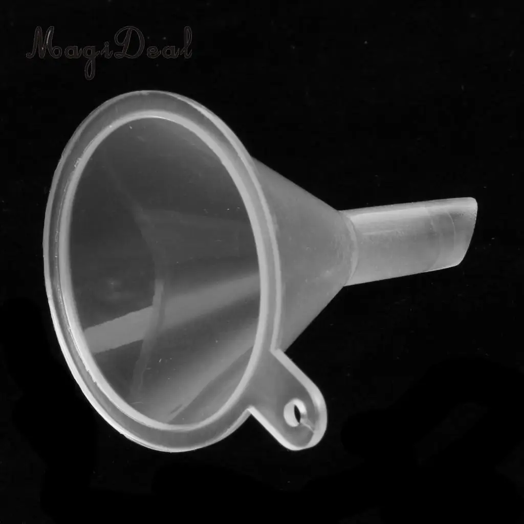 Bulk Lot of 50pcs Transparent Plastic Mini Funnels For Filling Small Essential Oils Bottle Container Flask Funnel