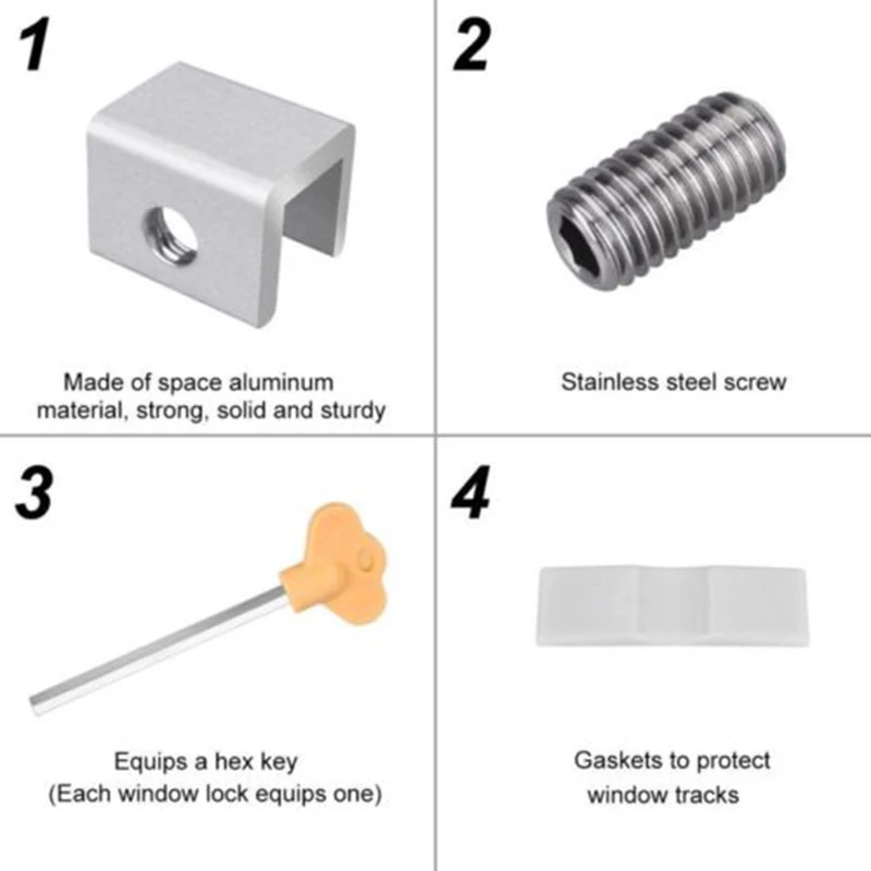 8Pc Anti Theft Lock Sliding Window Locks Stop Alloy Door Frame Security huismerk kopen in de aanbieding 8Pc Anti Theft Lock Sliding Window Locks Stop Alloy Door Frame Security huismerk kopen in de aanbieding
