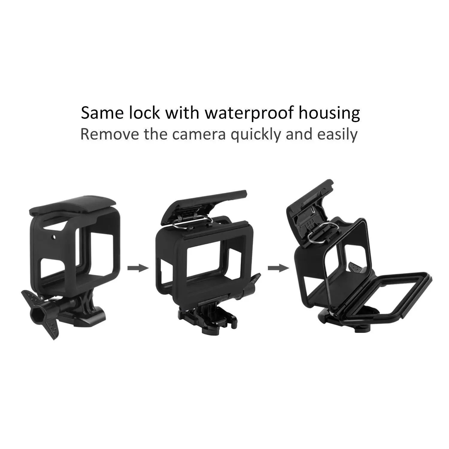 Камера защитный чехол действие рамка GoPro Крепление для HERO 2018 6 5 черный
