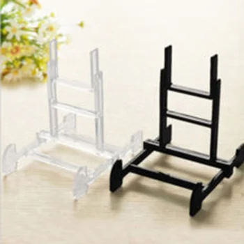 

Transparent/black Adjustable display stand Easel Bowl Plate Art Photo Picture Frame Holder Book Stands