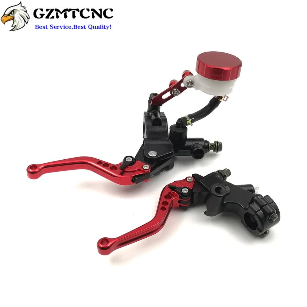 7/8'' Clutch Brake Levers Master Cylinder Reservoir Set Fit For Honda Motorcycle 7/8'' Clutch Brake Levers Master Cylinder Reservoir Set Fit For Honda Motorcycle