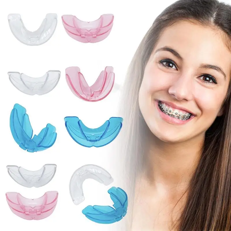 

1Pcs Soft Orthodontic Brace Buck Teeth Retainers Boxing Tooth Protector Dental Mouthpieces Orthodontic Appliance Trainer