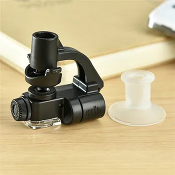 

Microscope 90X Optical Zoom Magnifier Magnification LED UV Light Detect Money With Sucker Clip For Mobile Phone
