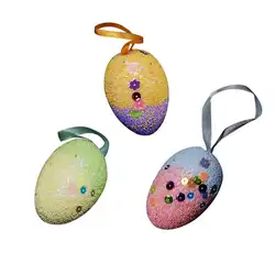 3 шт. моделирование пенопласта мяч подвесной ручной работы яйцо шары для DIY ПАСХАЛЬНОЕ праздничное украшение поставки подарки