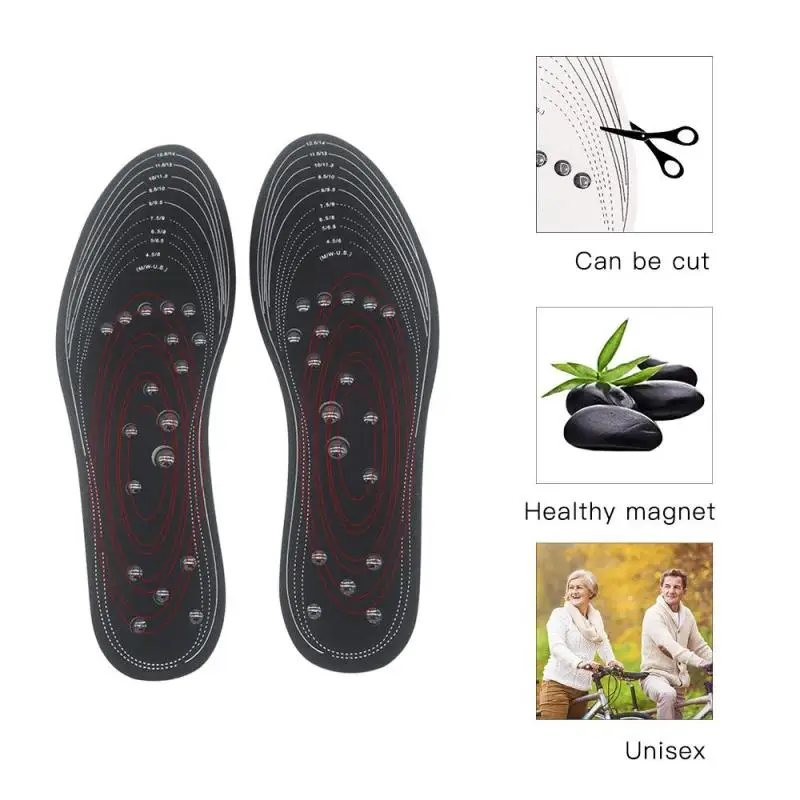 Newest 1 Pair Acupressure Slimming Insoles Foot Massager