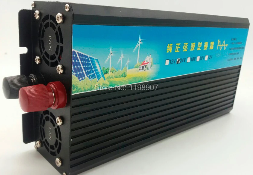 

1500W Pure Sine Wave off grid Inverter 24V to 220V DC to AC Transformer Power Inverter 12V/48V to 120V/230V/240V