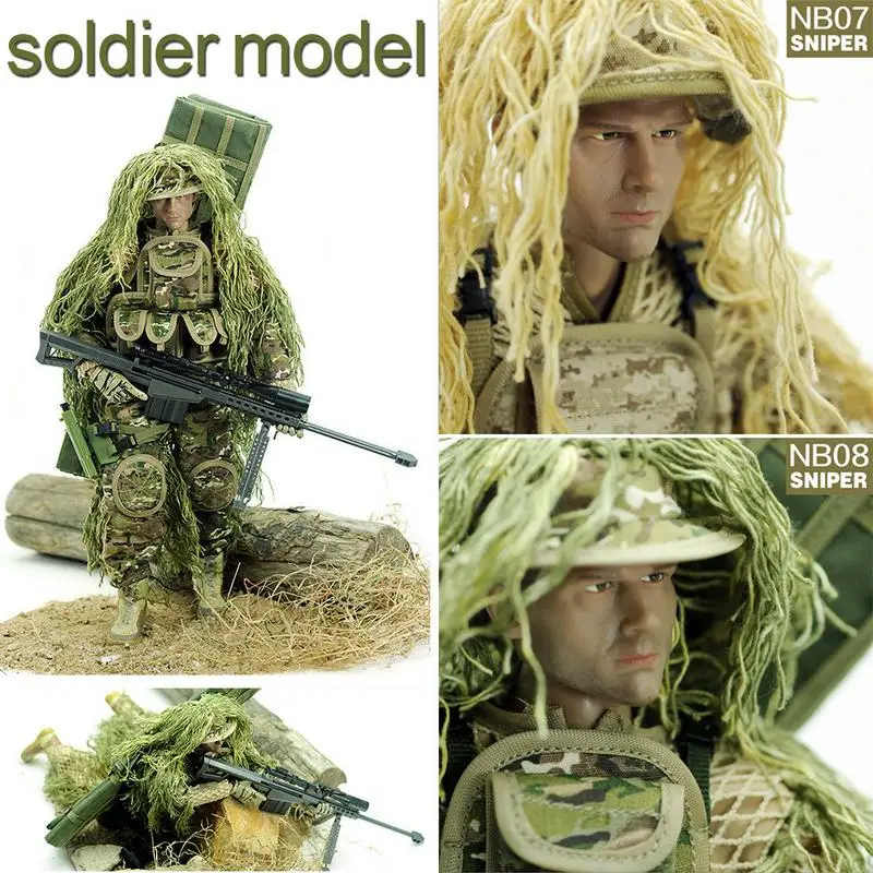 

12 Inch Sniper Soldier Model Police Toy Special Forces Army Military Multi-accessory Model Military Equipment Children's Toys