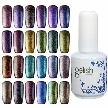 

24 Colors 15ml Chameleon Light Halo Color Change Changing Magic Nail UV Gel Nail Polish Nail Art Tools Beauty Health
