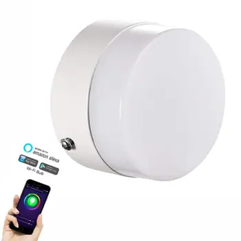 

Intelligent Wifi LED Ceiling Lights RGB+W Dimmable 7W APP Remote Control Foyer Bedroom Hallway Ceiling Lamp Spot Light