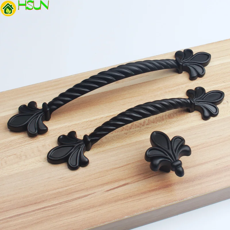 

Black Dresser Pulls New Drawer Knobs Pulls Handles / Chic Kitchen Cabinet Handle Furniture Hardware