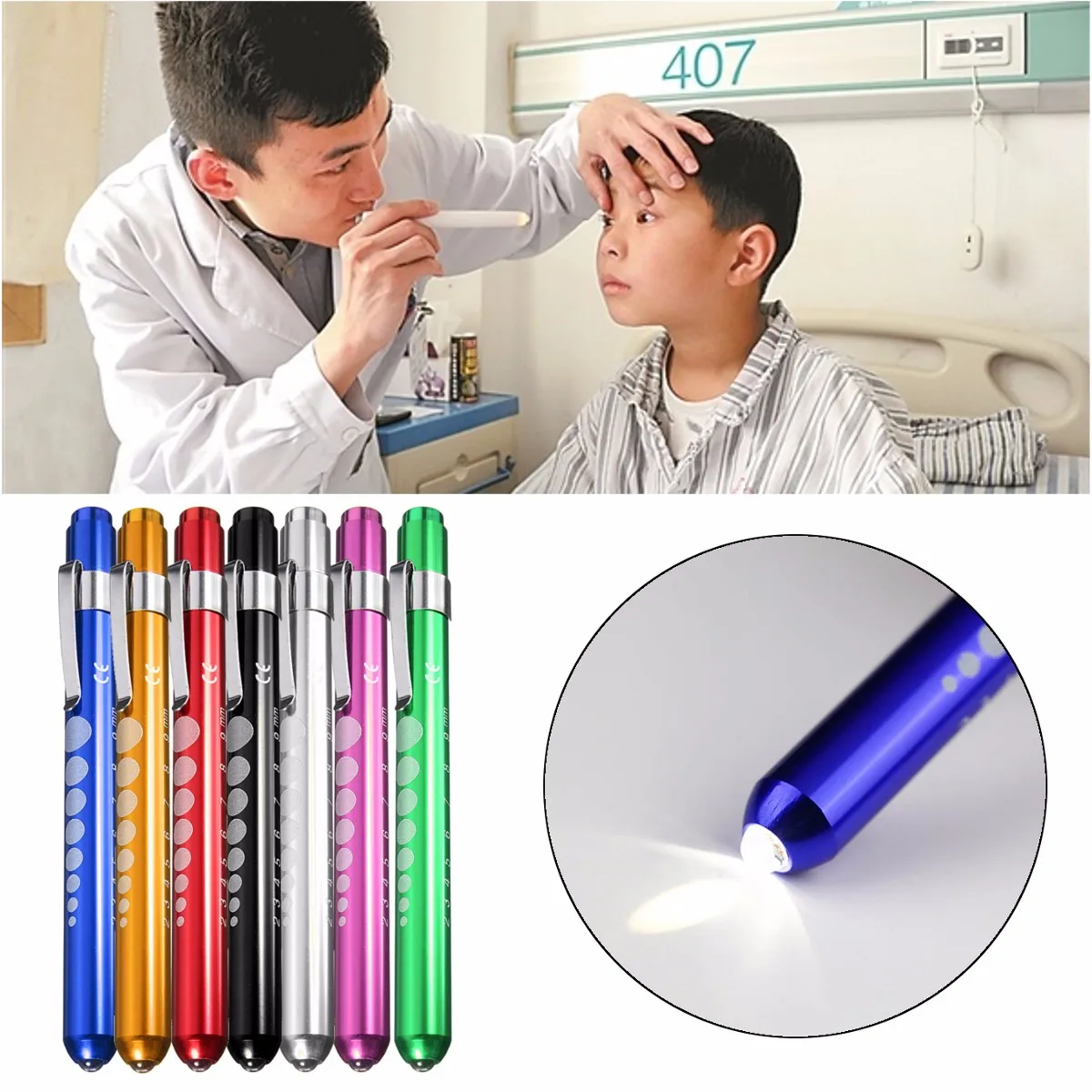 Portable Pen Flashlight Doctor Nurse Pockets Mini Torch Simulation Pen