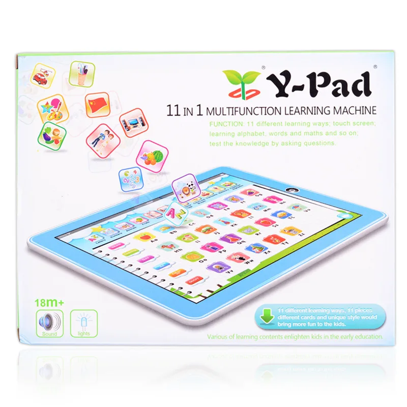 Máquina de Aprendizagem Almofada com Jogo Educativos para Crianças Inglês Palavra Tablet Brinquedos Crianças Aprendizagem Brinquedo Portátil Almofada
