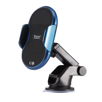 

LEORY Wireless Car Charger Mount Infrared Sensor Automatic Clamp 10W Qi Fast Wireless Charge Car Holder Stand Quick QC3.0