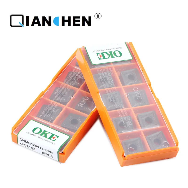 

Original quality OKE 10pcs/lot high precision high performance high strength CNC CNMG120412-OPR OC2125 industry carbide inserts