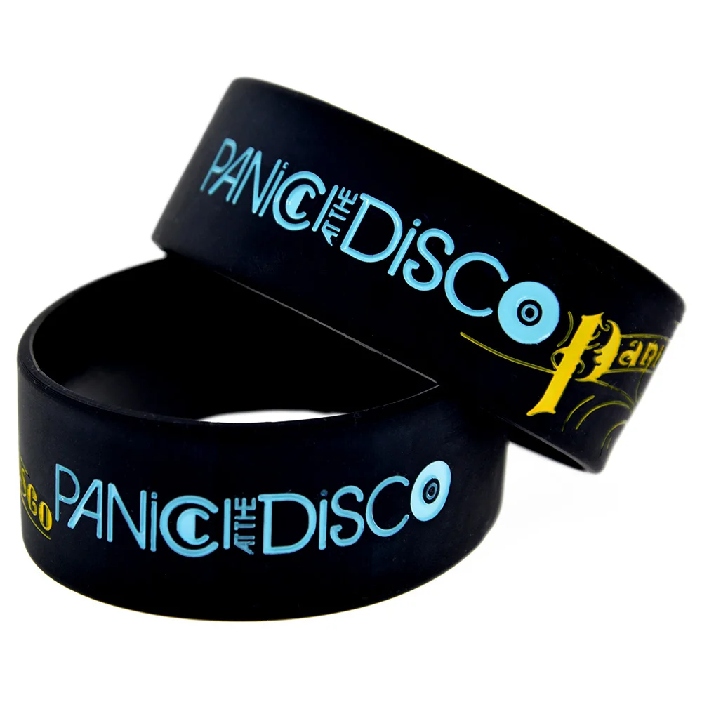 1 шт. Panic! at the Disco силиконовый браслет ширина дюйм широкий для фанатов