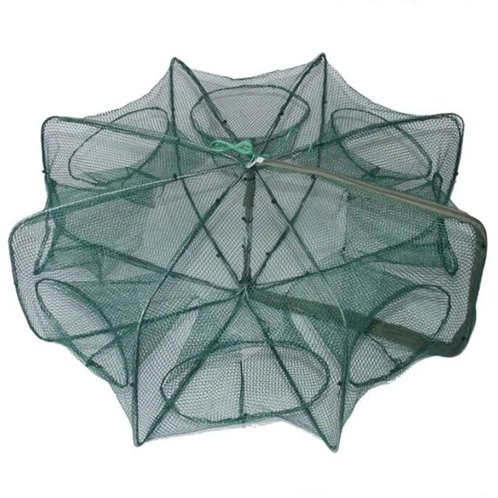 

Mounchain Folded Hexagon 6 Hole Automatic Fishing Shrimp Trap Fishing Net Fish Shrimp Minnow Crab Baits Cast Mesh Trap