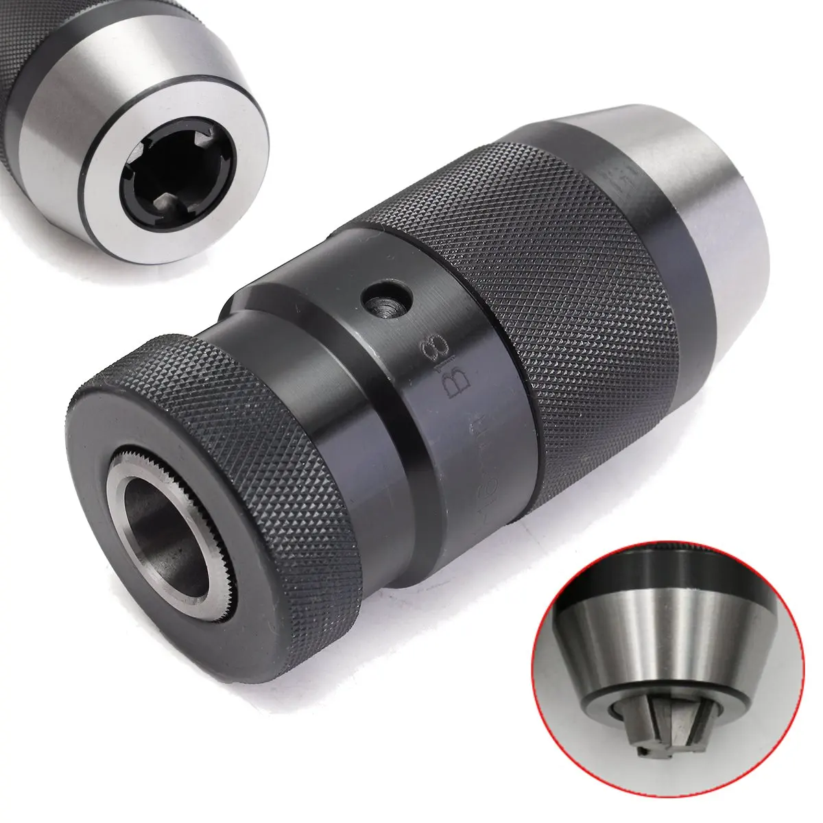 

1/32"- 5/8" Keyless Lathe Drill Chuck 1-16mm Self Tighten