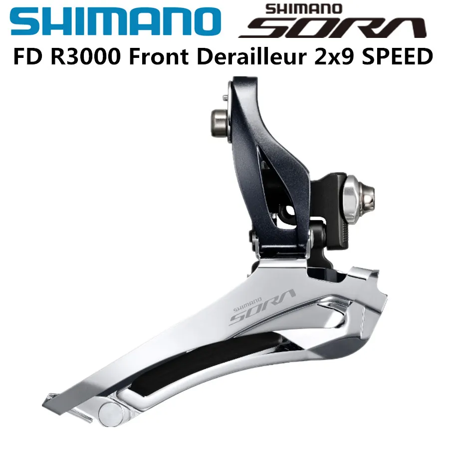 Shimano SORA FD R3000 F Front Derailleur 2x9 Speed Bicycle FD R3000 Front Derailleur Braze on