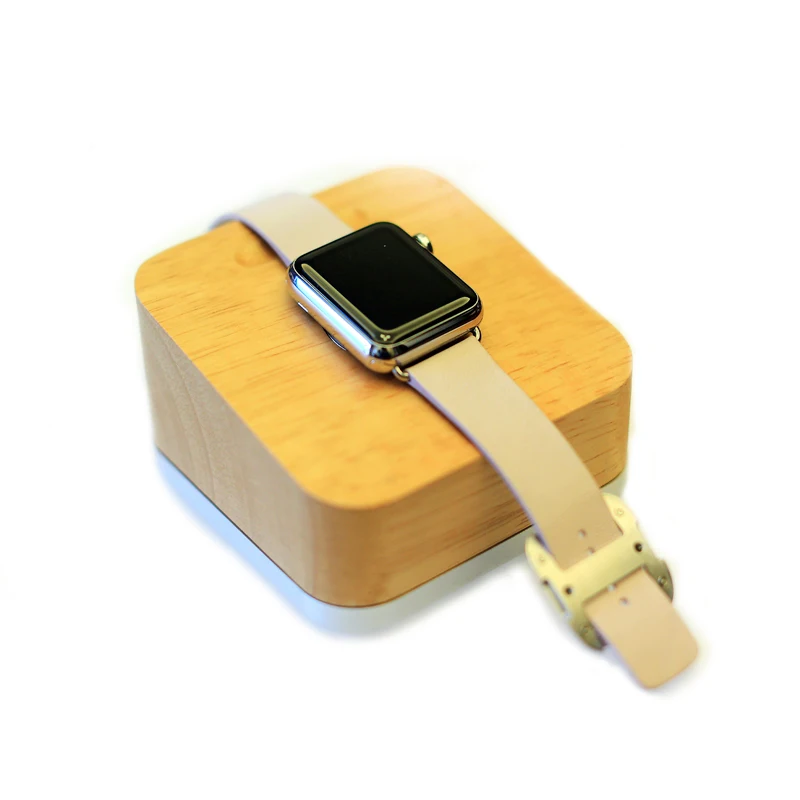 Для Apple Watch зарядное устройство деревянная зарядная док станция для серии 1 2 3 iWatch