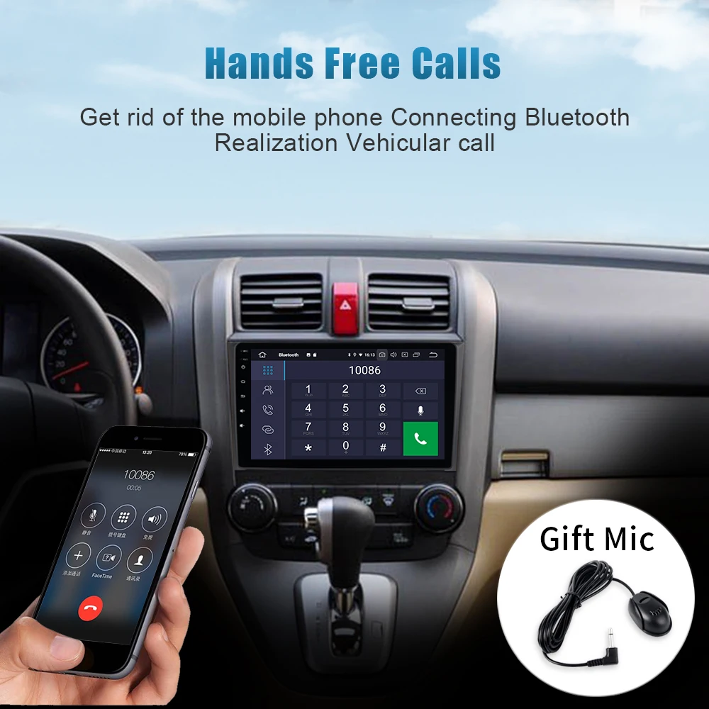 Sale Dasaita Radio Car Android 9.0 Car Stereo Navigation GPS for Honda CRV 2008 2009 2010 2011 with 9" IPS Screen Mirroring Function 4 Sale Dasaita Radio Car Android 9.0 Car Stereo Navigation GPS for Honda CRV 2008 2009 2010 2011 with 9" IPS Screen Mirroring Function 4