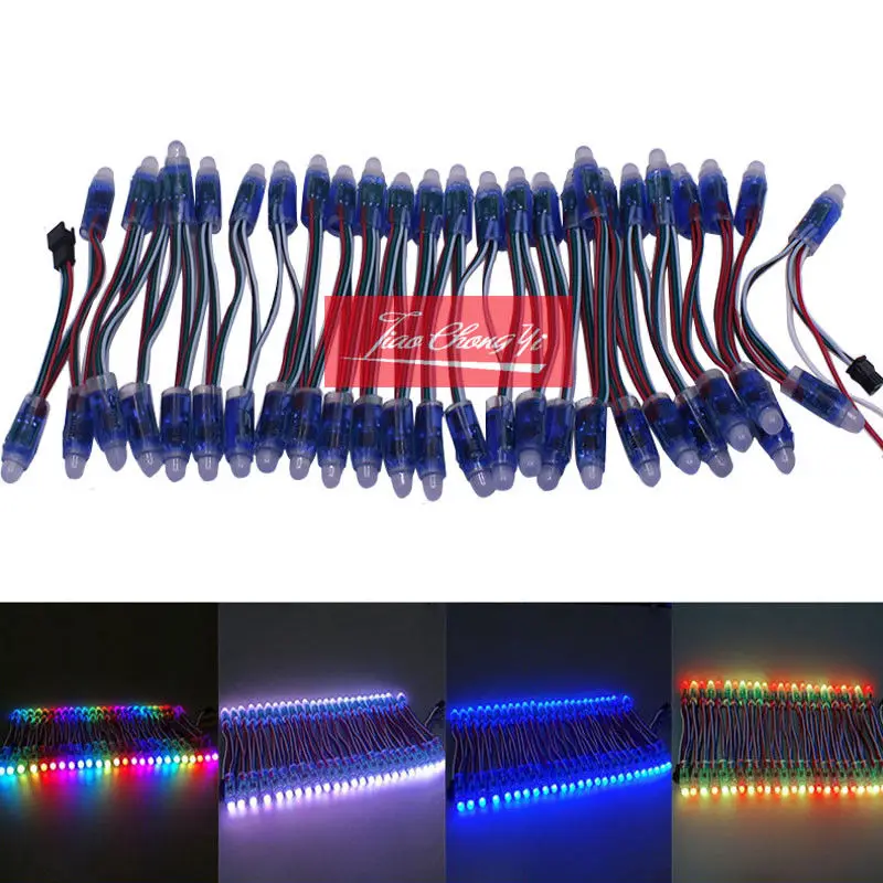 4500pcs12mm WS2811 RGB Полноцветный пиксельный свет модуль+ T300K 8 портов 8192 контроллер пикселей+ 5 В 60A светодиодный мощность 5 шт