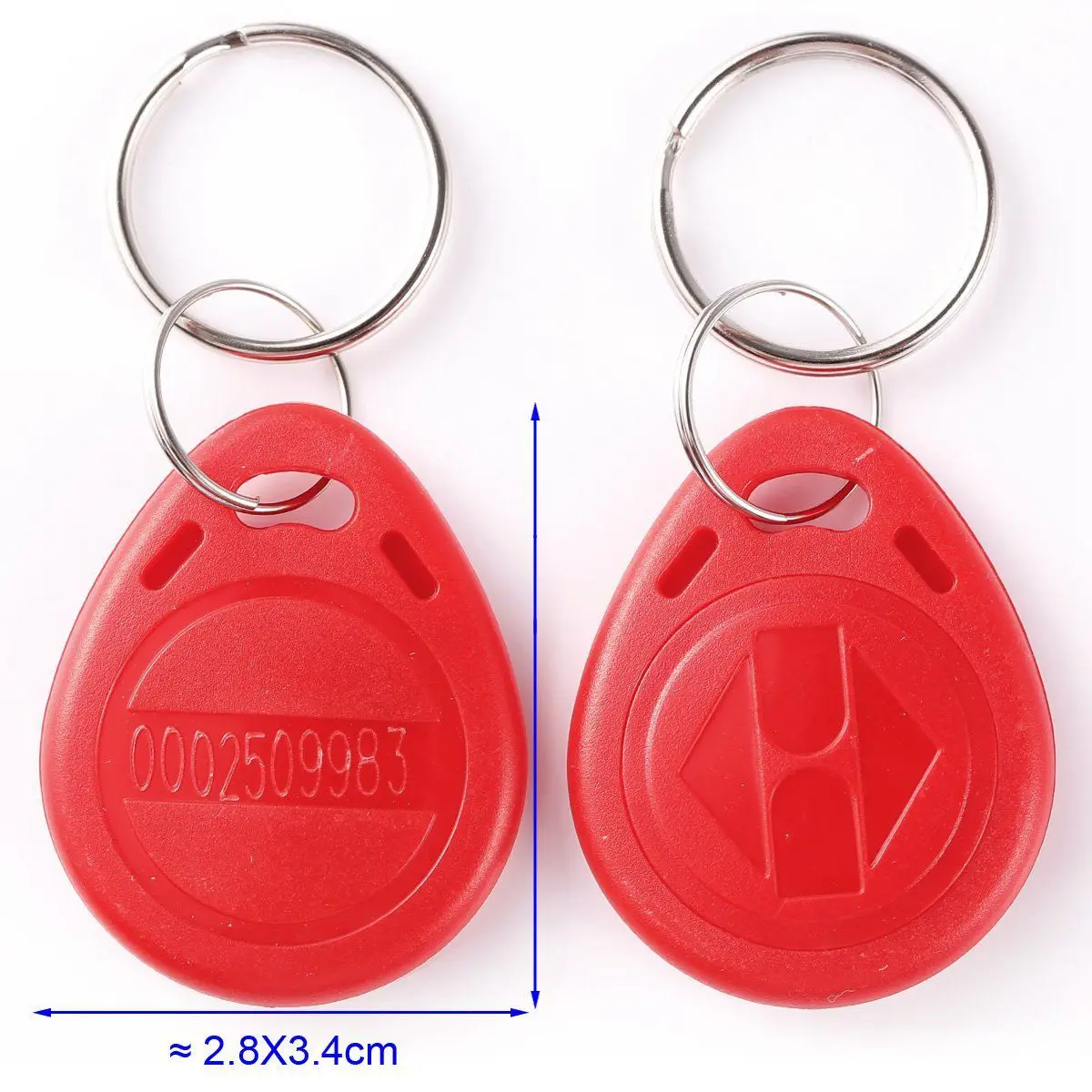 100pcs Cle ID RFID Remote Control Identification Card Door System Entry Access Tag Badge token lock 125KHZ Red 100pcs Cle ID RFID Remote Control Identification Card Door System Entry Access Tag Badge token lock 125KHZ Red