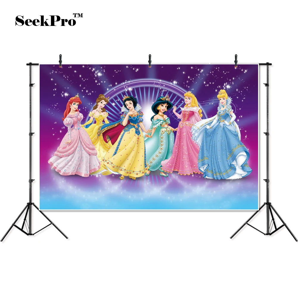 

thin vinyl princess Snow White Cinderella Mermaid Photo Background Printed Professional Indoor Photographic Studio Backdrop
