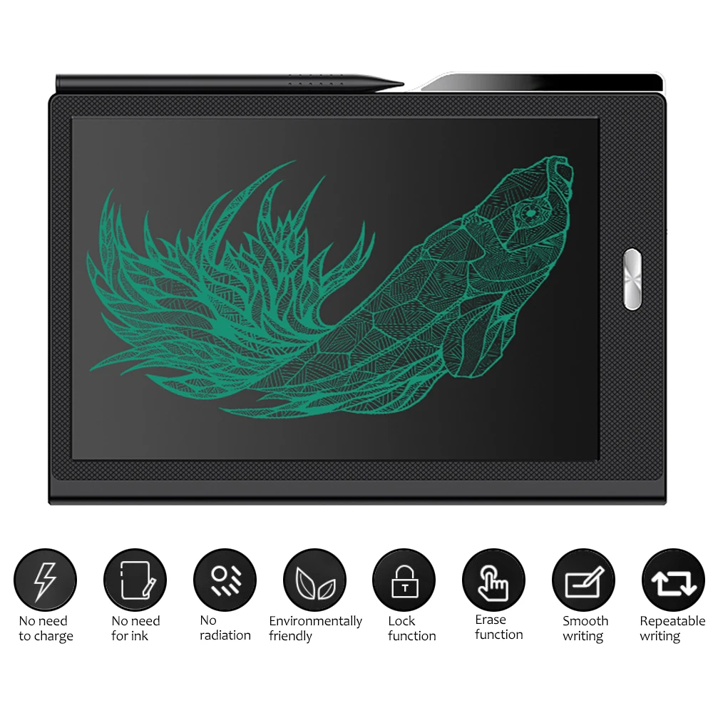 

10 Inch LCD Writing Tablet Electronic Drawing & Writing Board Graphics Handwriting Pad with Writing Stylus Erase Lock Button