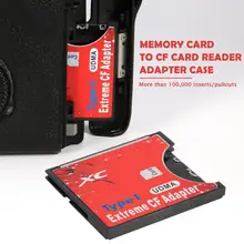 Высокая Скорость MMC карты памяти до Стандартный флэш-Тип я карты устройство считывания SF карт адаптер конвертер чехол