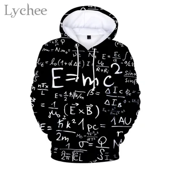 

Lychee Trendy Black Hole Einstein Relativity Women Hooded Sweatshirt Long Sleeve Casual Loose Female Hoodies Sweatshirt Tops