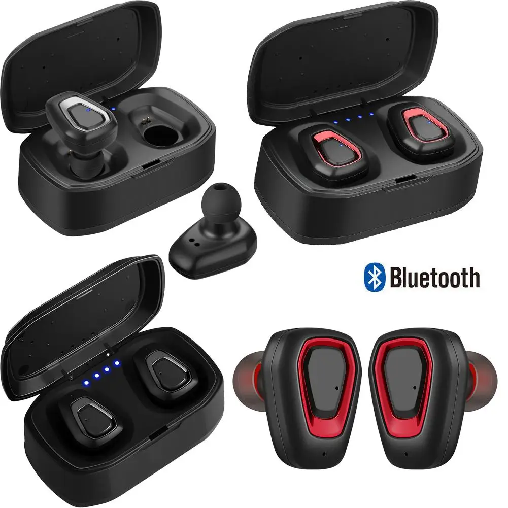 True Wireless Sport Running Earbuds Headset TWS Bluetooth In Ear Stereo for Samsung S10 S9 S8 iPhone XR X IOS Android