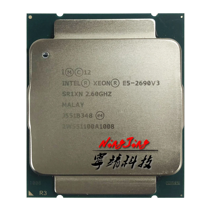 Intel Xeon E5-2690 V3 E5 2690v3 E5 2690 V3 2.6 GHz Twelve-Core Twenty-Four-Thread 30MB 135W CPU Processor LGA 2011 Intel Xeon E5-2690 V3 E5 2690v3 E5 2690 V3 2.6 GHz Twelve-Core Twenty-Four-Thread 30MB 135W CPU Processor LGA 2011