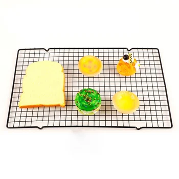 

BMBY-1pc Carbon Steel Non-stick Cooling Rack Cooling Grid Baking Tray For Biscuit Cookie Pie Bread Cake Baking Rack