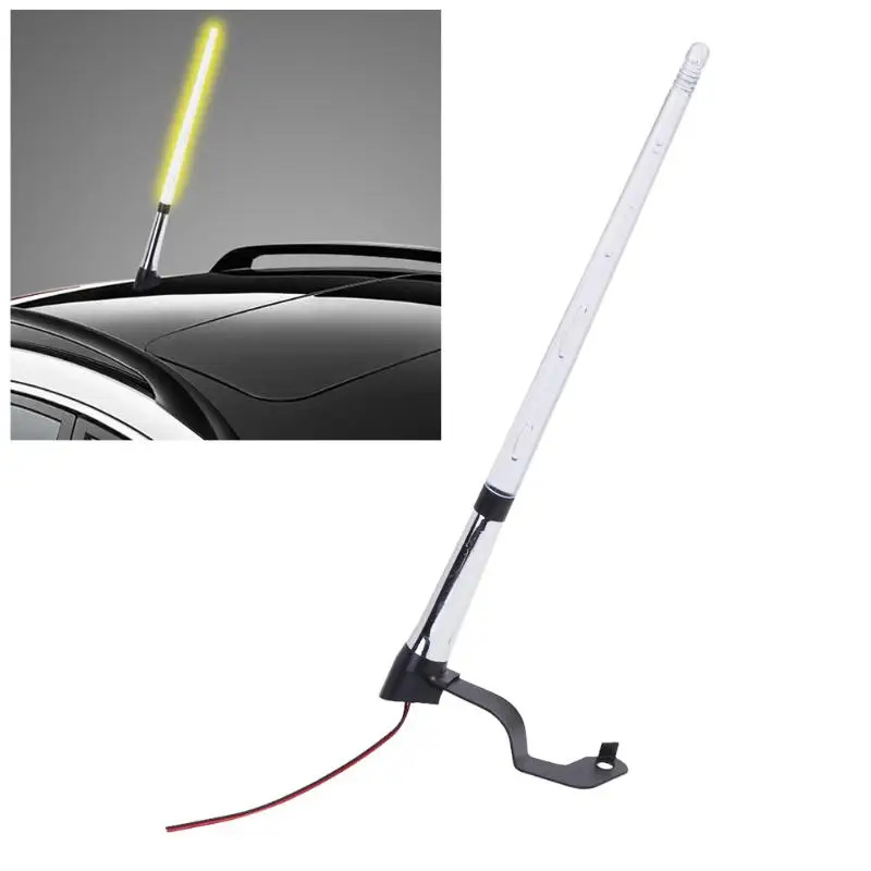 

Universal Car External Light Antenna Flag Pole LED Light Signal AM FM