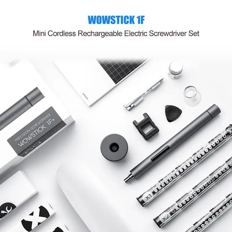 Wowstick 1F+ мини беспроводной Перезаряжаемый набор электрических отверток камеры мобильного телефона Ноутбук цифровой демонтаж инструмент для ремонта