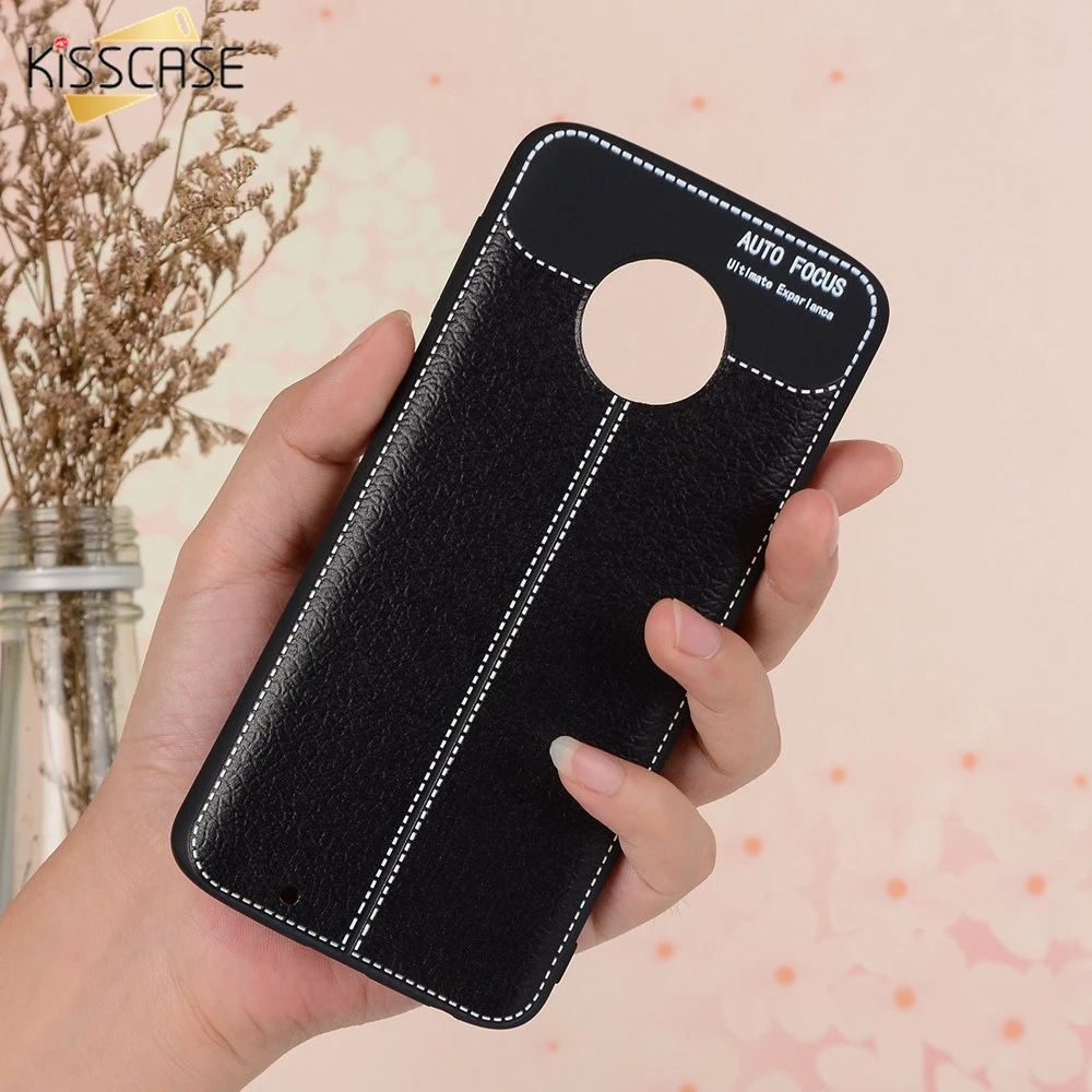 KISSCASE Модный чехол с рисунком для Motorola Moto G6 Play Plus G5S деловая кожа ультра тонкая