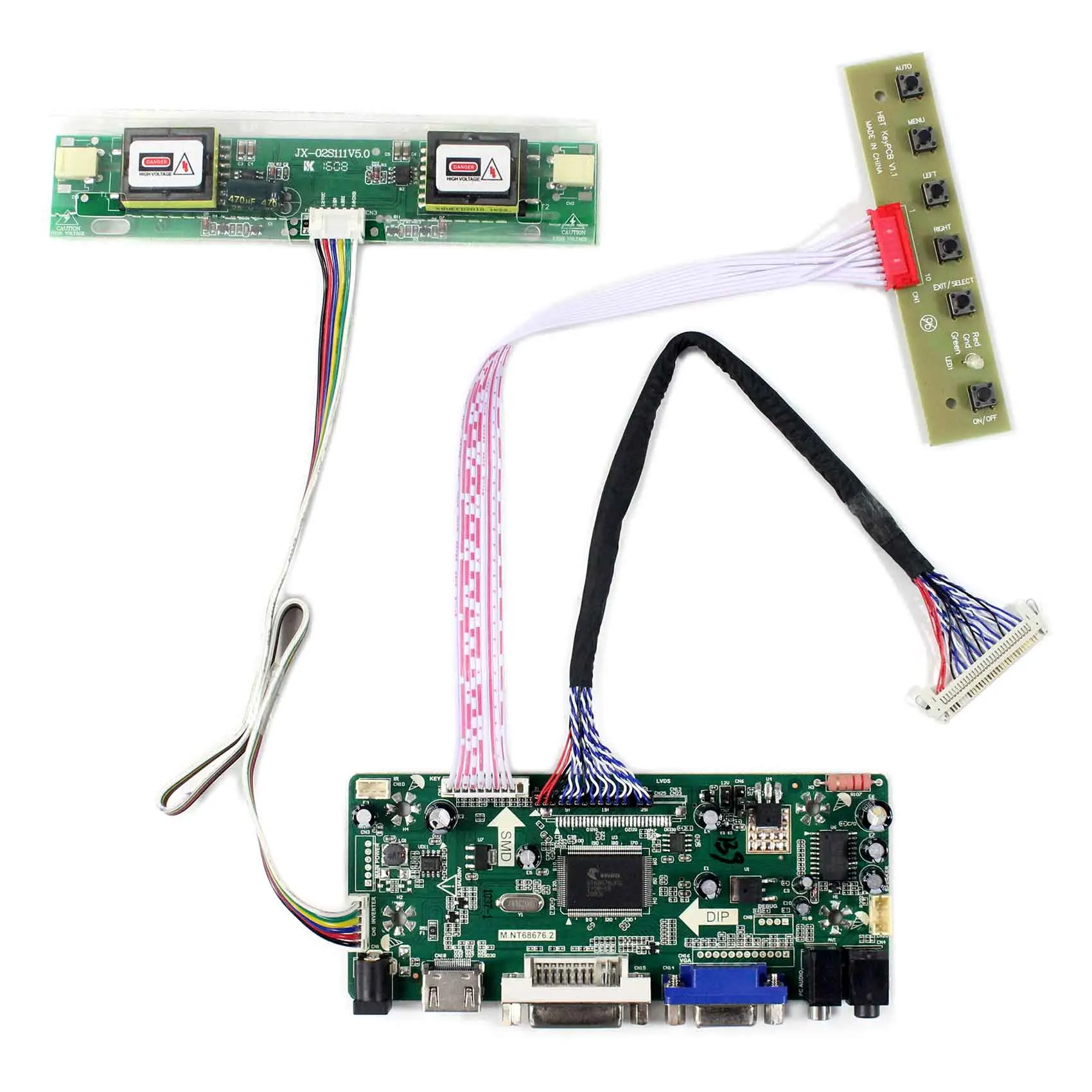 

HDMI VGA DVI LCD Controller Board driver board M.NT68676 work for 21.5inch 1920x1080 M215H1-L01/L02 M215HW01 V2 /V5/ V7 /VC