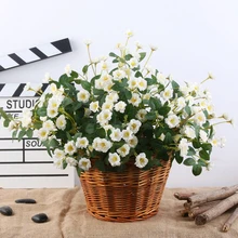 Розы Искусственные цветы букет поддельные цветы Свадебный букет декоративные шелковые цветы для свадьбы украшение дома 29