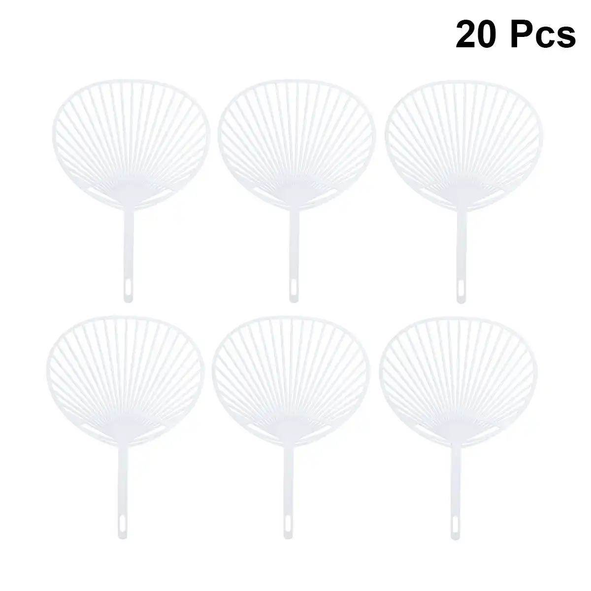 20pcs Japanese Fan Uchiwa Diy Kit Hand Held Fan Framework For Diy
