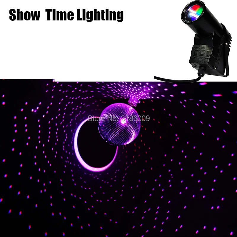 Show Time светодиодный RGB точечный Светодиодный точечный светильник с цветным эффектом со стеклянным шаром для DJ KTV вечерние свадебные дискотеки all star in sky