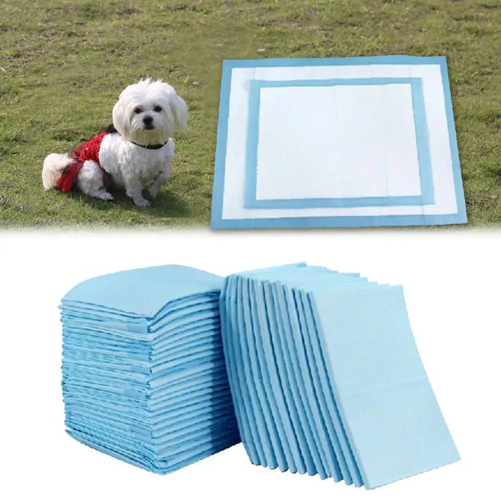 

100Pcs Dog Cat Rabbit Diapers Sanitary Deodorant Nappy Pad Mat Pets Supplies